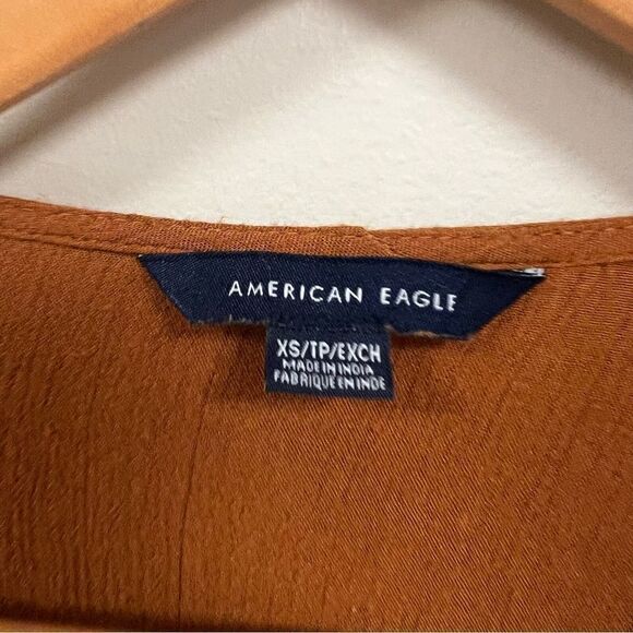 - American Eagle boho embroidered top.  Size XS - Picture 6 of 7